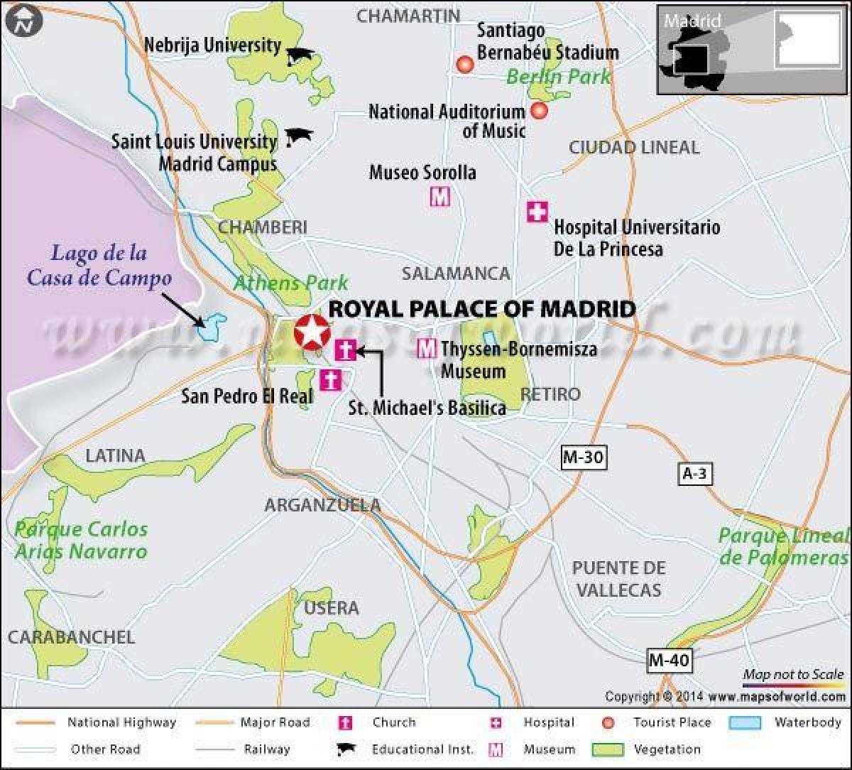 mappa del real Madrid