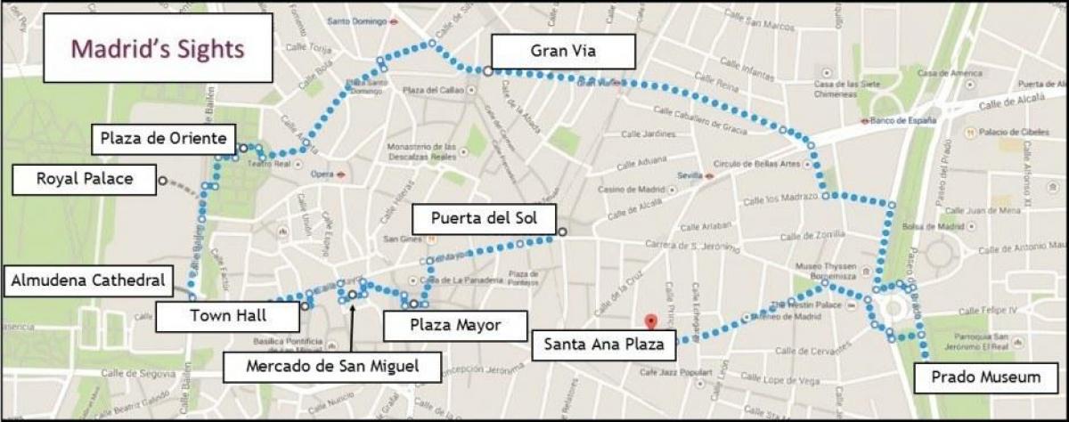 Madrid la mappa
