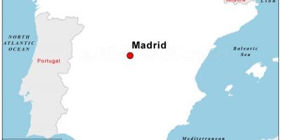 Mappa di capitale di Spagna