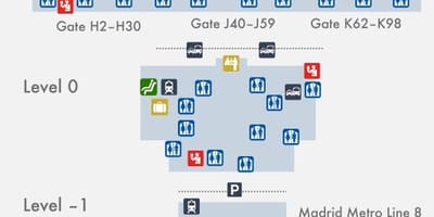 Madrid terminal 4 mappa