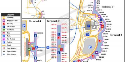 L'aeroporto di Barajas mappa