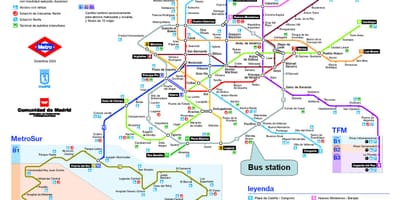 Madrid stazione mappa
