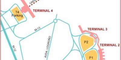 Madrid aeroporto terminal mappa