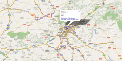 Mappa della città di Madrid, Spagna