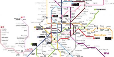 Metro de Madrid mappa