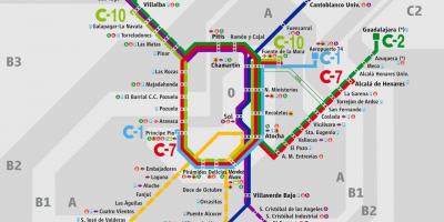 Mappa della stazione ferroviaria atocha di Madrid